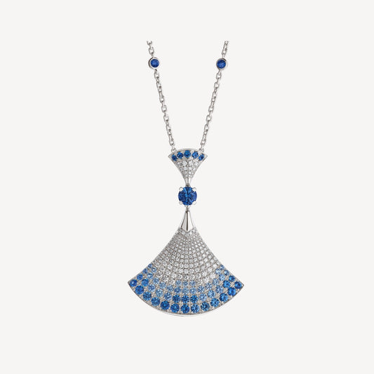 [LUXE]DREAM NECKLACE AGATE SILVER DIAMOND