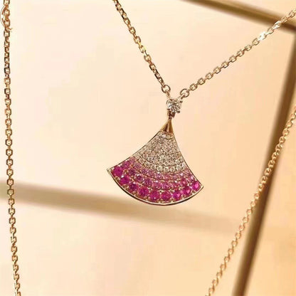 [LUXE]DREAM NECKLACE PINK GOLD PINK DIAMOND