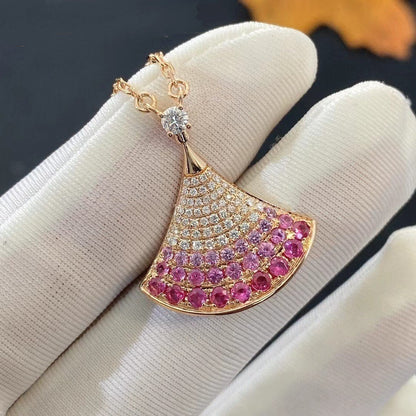 [LUXE]DREAM NECKLACE PINK GOLD PINK DIAMOND