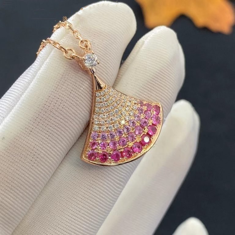 [LUXE]DREAM NECKLACE PINK GOLD PINK DIAMOND