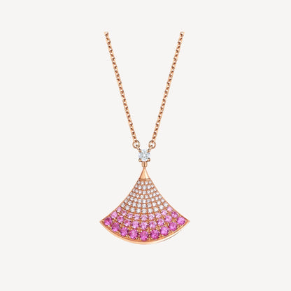 [LUXE]DREAM NECKLACE PINK GOLD PINK DIAMOND