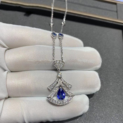 [LUXE]DREAM NECKLACE AGATE DIAMOND SILVER