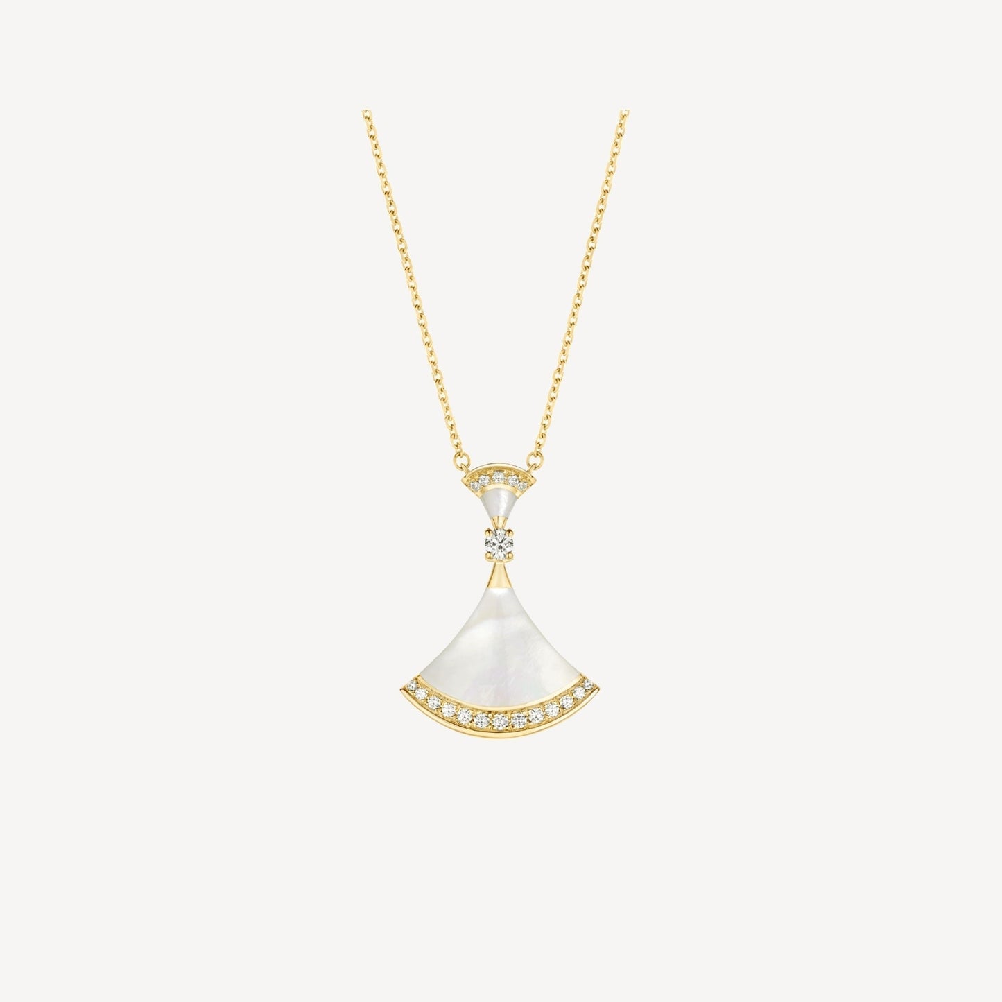 [LUXE]DREAM NECKLACE MOP GOLD DIAMOND