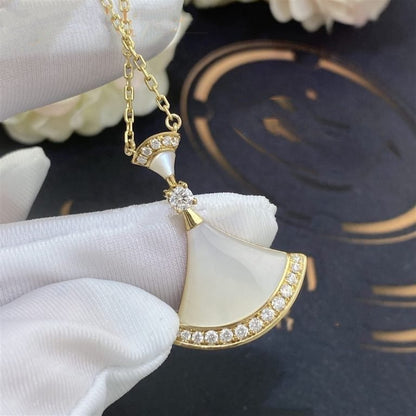 [LUXE]DREAM NECKLACE MOP GOLD DIAMOND