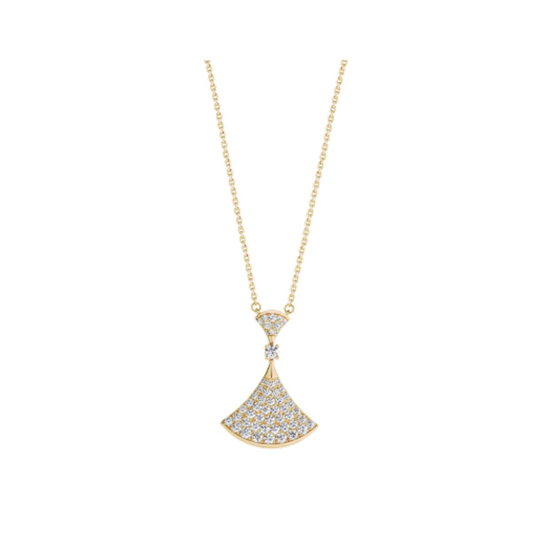 [LUXE]DREAM NECKLACE GOLD FULL DIAMOND