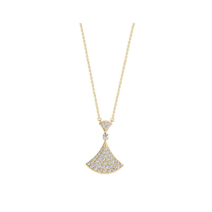 [LUXE]DREAM NECKLACE GOLD FULL DIAMOND