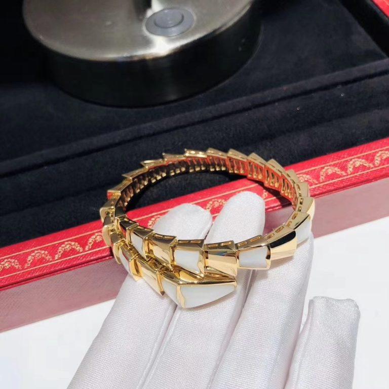 [LUXE]SERPENTI BRACELET MOP GOLD