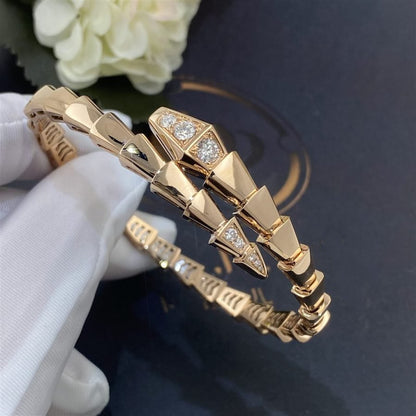 [LUXE]SERPENTI BRACELET DIAMONDS PINK GOLD