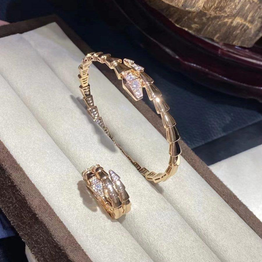 [LUXE]SERPENTI BRACELET DIAMONDS PINK GOLD