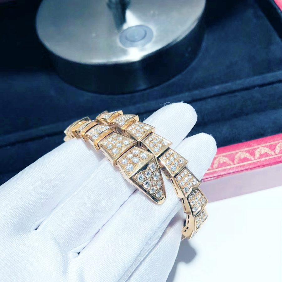 [LUXE]SERPENTI BRACELET 8MM PINK GOLD DIAMOND