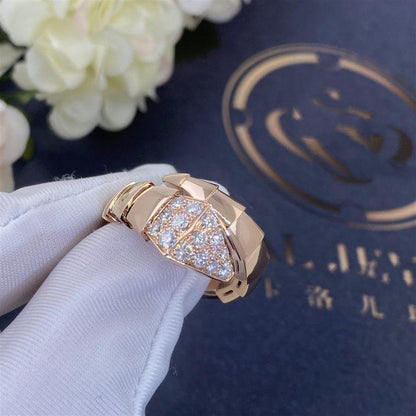 [LUXE]SERPENTI RING PINK GOLD DIAMOND