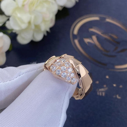 [LUXE]SERPENTI RING PINK GOLD DIAMOND