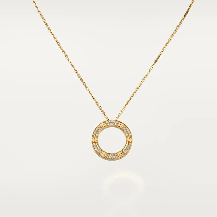 [LUXE]LOVE NECKLACE ADJUSTABLE ROSE GOLD