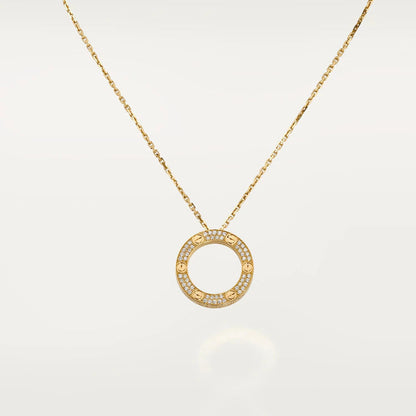 [LUXE]LOVE NECKLACE ADJUSTABLE ROSE GOLD