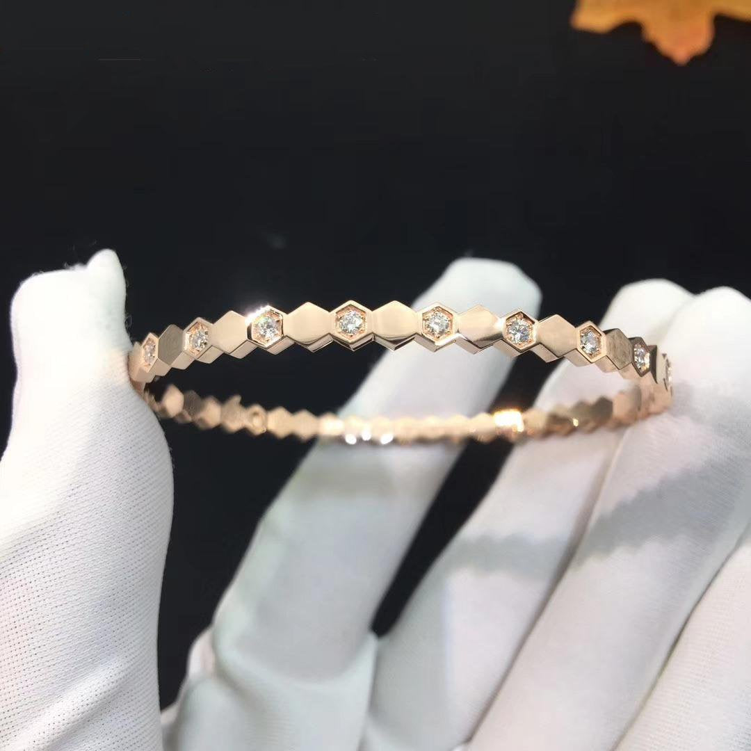 [LUXE]BEE LOVE PINK GOLD DIAMOND BRACELET