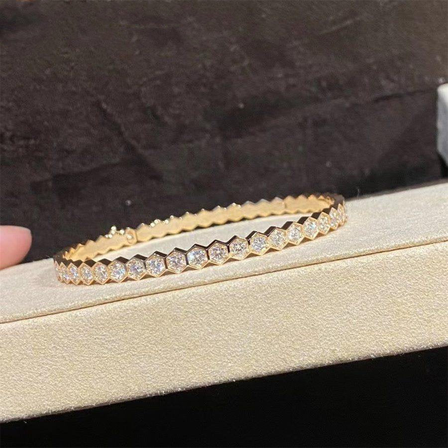 [LUXE]BEE LOVE GOLD BRACELET FULL DIAMOND