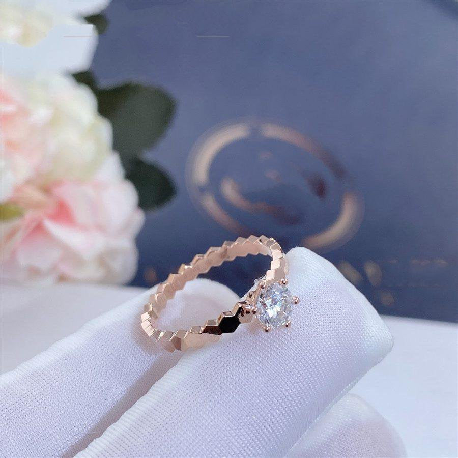 [LUXE]BEE LOVE RING PINK GOLD 1 DIAMOND