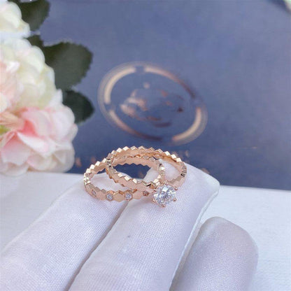 [LUXE]BEE LOVE RING PINK GOLD DIAMOND