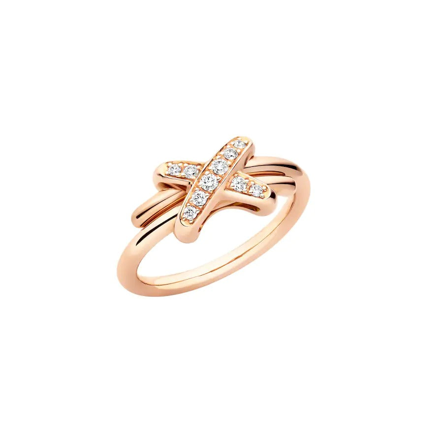 [LUXE]JEUX DE PINK GOLD DIAMOND RING