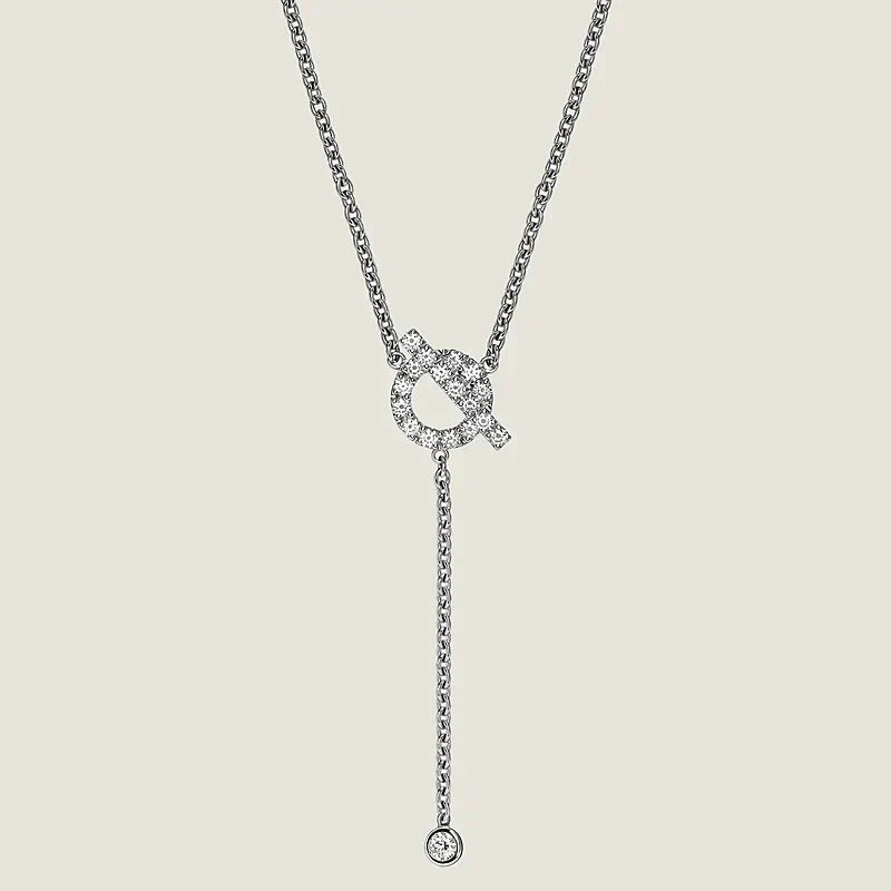 [LUXE]FINESSE SILVER DIAMOND NECKLACE