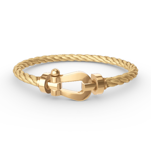 [LUXE]FORCE LARGE HORSESHOE NO DIAMOND BRACELET GOLD