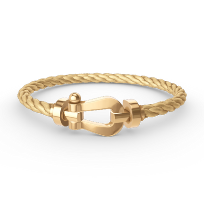 [LUXE]FORCE LARGE HORSESHOE NO DIAMOND BRACELET GOLD