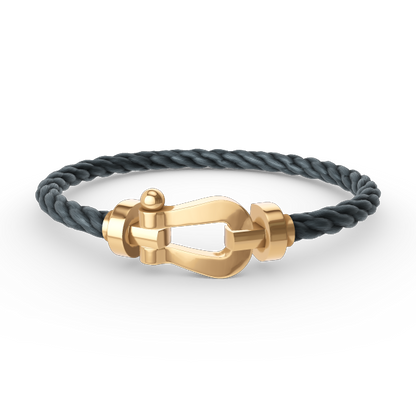 [LUXE]FORCE LARGE HORSESHOE NO DIAMOND BRACELET GOLD