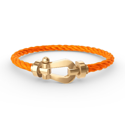 [LUXE]FORCE LARGE HORSESHOE NO DIAMOND BRACELET GOLD