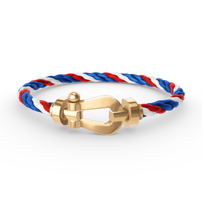 [LUXE]FORCE LARGE HORSESHOE NO DIAMOND BRACELET GOLD