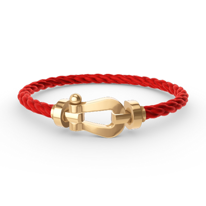 [LUXE]FORCE LARGE HORSESHOE NO DIAMOND BRACELET GOLD