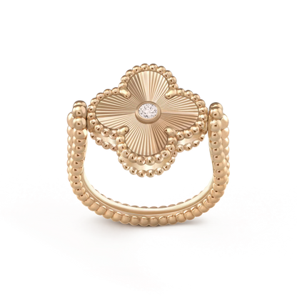 [LUXE] CLOVER RIVERSIBLE ROSE GOLD RING