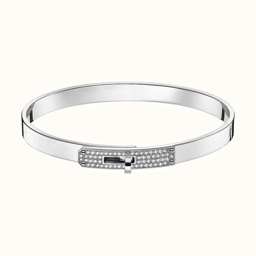 [LUXE]KELLY SILVER DIAMOND BRACELET