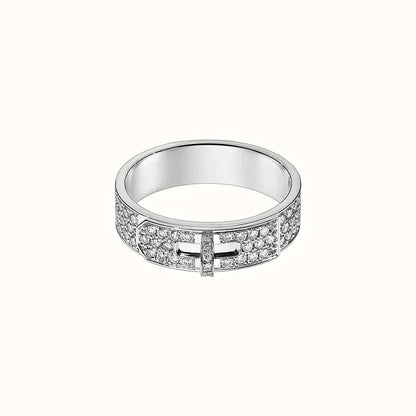 [LUXE]KELLY SILVER DIAMOND RING