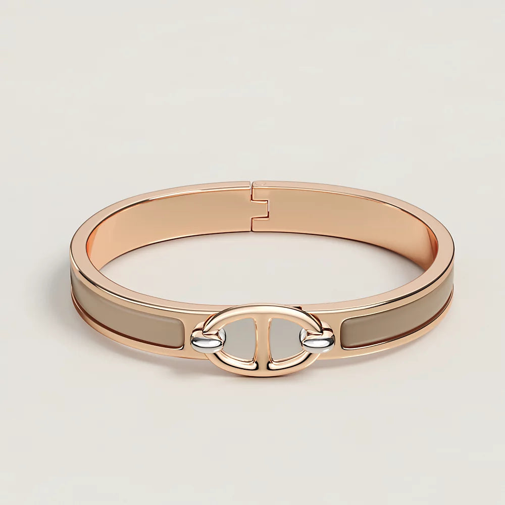 [LUXE]CLIC CHAINE PINK GOLD BRACELET