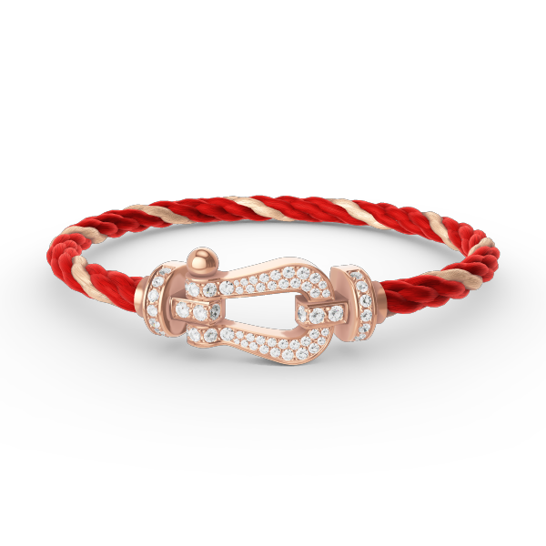 [LUXE]FORCE LARGE HORSESHOE FULL DIAMOND BRACELET ROSE GOLD