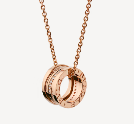 [LUXE]ZERO 1 PINK GOLD DIAMOND NECKLACE