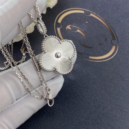 [LUXE] CLOVER 25MM SILVER BIG CLOVER NECKLACE