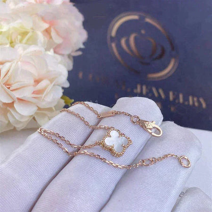 [LUXE] CLOVER WHITE MOP SINGLE FLOWER BRACELET