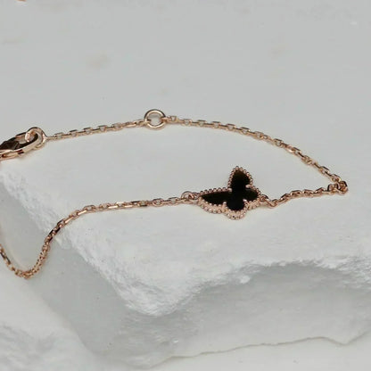 [LUXE] BUTTERFLY ONYX  BUTTERFLY BRACELET