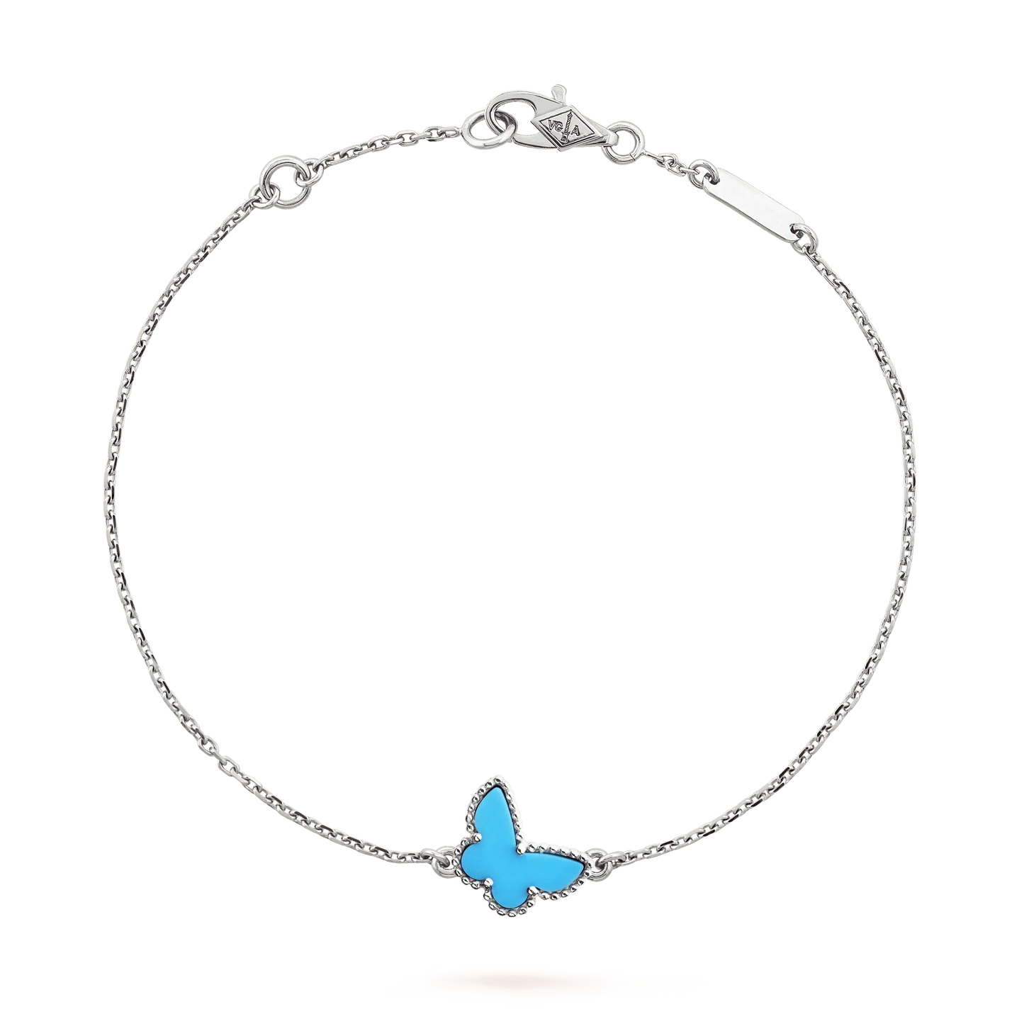 [LUXE] BUTTERFLY TURQUOISE BUTTERFLY BRACELET SILVER