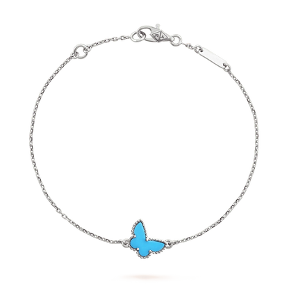 [LUXE] BUTTERFLY TURQUOISE BUTTERFLY BRACELET SILVER