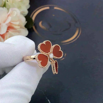 [LUXE] SWEET CLOVER CARNELIAN RING