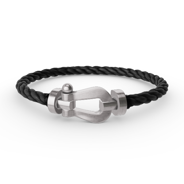 [LUXE]FORCE LARGE HORSESHOE NO DIAMOND BRACELET SILVER